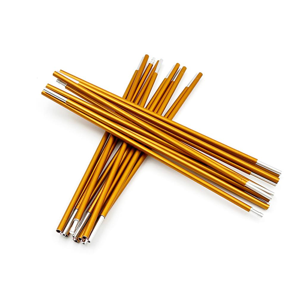 Палаточные стойки для кемпинга Модернизированные 7,9 мм Легкие алюминиевые палаточные стойки Выдвижные Золотые Сменные стойки Наружная поддержка