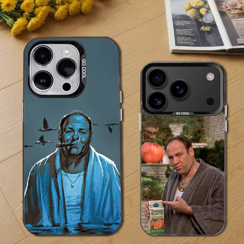 Чехол на телефон T-Tony S-Soprano Cool для iPhone 17,16,15,14,13,12,11,Pro,Max,Plus,E,Air,Mini Черный ТПУ Чехол