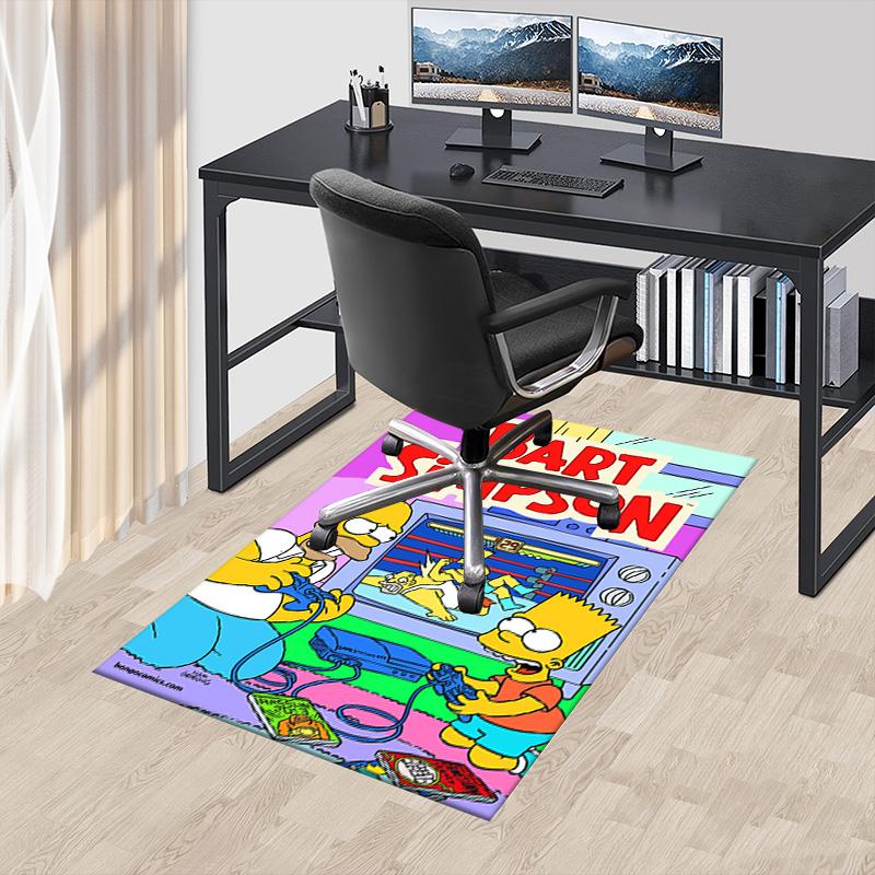 Bart Simpson Adventure Carpet For Playroom Bedroom Living Room Sofa Home Decorkids Game Area Rug Nonslip Floor Mat