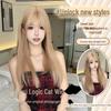 Logic Cat Lolita Black Long Straight Wig