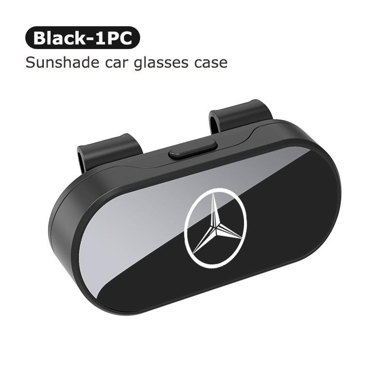 AABGV1 For Benz Car Logo Sun Visor Glasses Case Sunglasses Storage Clips Accessories Exclusive AMG W124 W203 W204 SPRINTER V CLASS