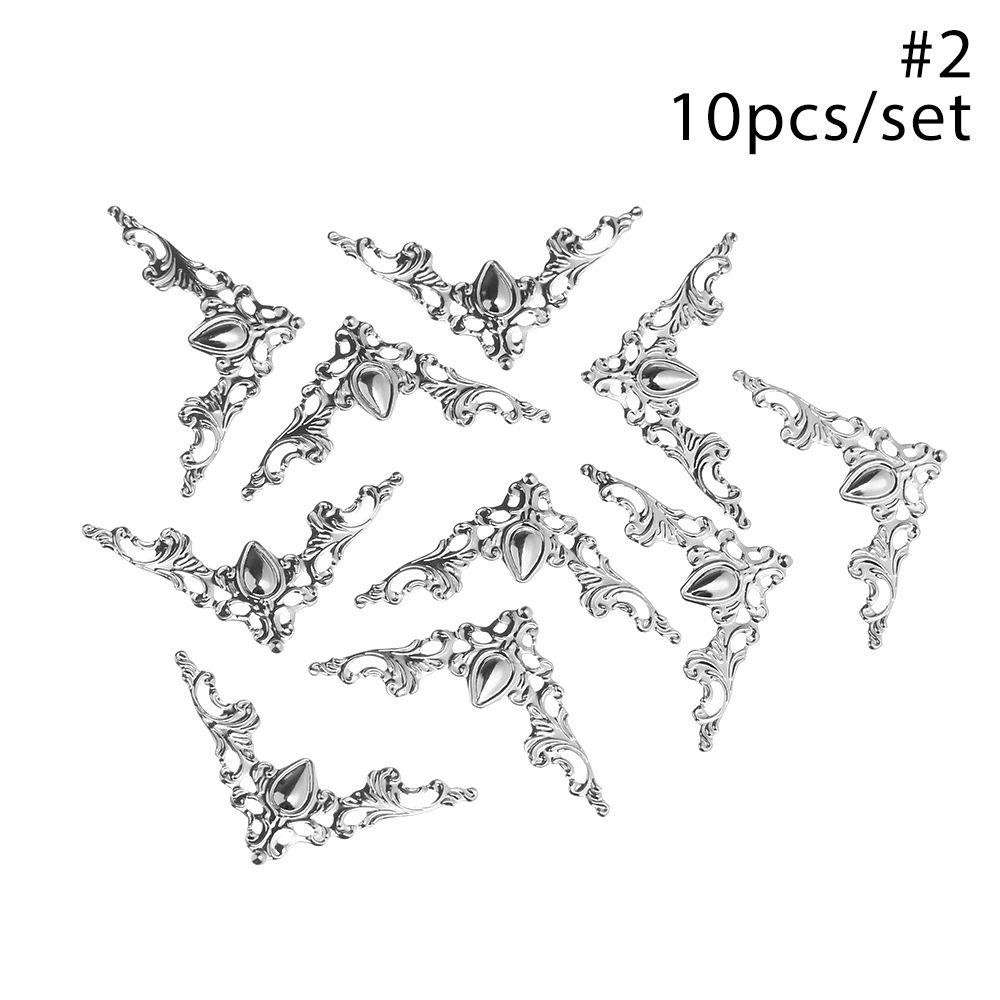Metal Album Folders Scrapbook Antique Bronze Corner Brackets Box Decor Book Corner Protector