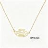 Stainless Steel Gold Color Beit HaMikdash Necklace Jerusalem Holy Temple Necklaces Women Jewish Jewelry Gift