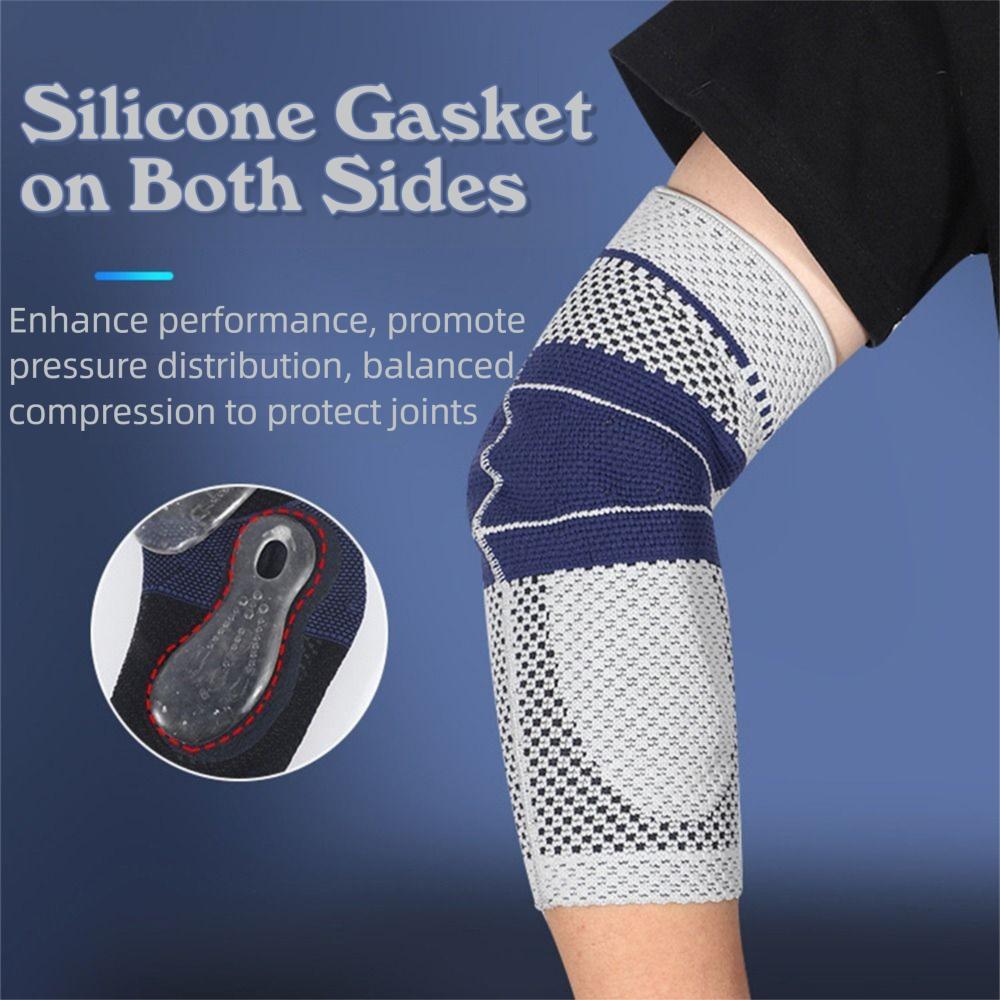 Anti-collision Sports Elbow Pads Nylon Knitted Elbow Protector Elbow Compression Sleeve Running