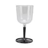 Portable Collapsible Wine Glass Shatterproof Clear Detachable Plastic Wine Glasses for Outdoor