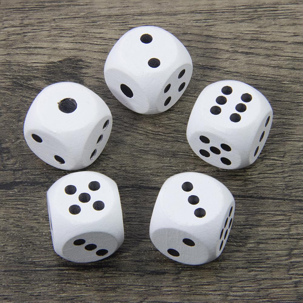 Деревянные игральные кости D6 с шестью сторонами, настольные игровые аксессуары, деревянные игральные кости, цифровые игральные кости