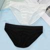 Men Briefs Low-rise Elastic Waistband Ice Silk Briefs Solid Color Ice Silk Summer Thin Panties High Elastic Underwear