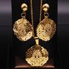 Islam Flower Stainless Steel Jewelry Sets for Women Gold Color Necklace Set Jewelry eensemble de bijoux en acier inoxydable luxe