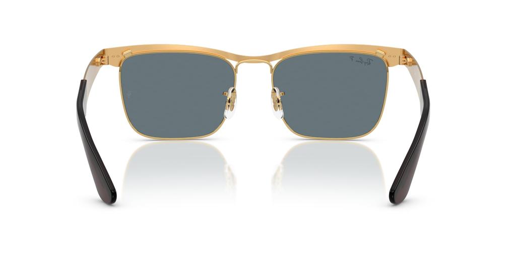 Солнцезащитные очки 0RB3875 WAYFARER DELUXE ПЕСКОСТРУЙНАЯ НОЖКА LEGEND GOLD ТЕМНО-СИНИЙ ПОЛЯР 92763R56 Поляризационные [Ray-Ban]