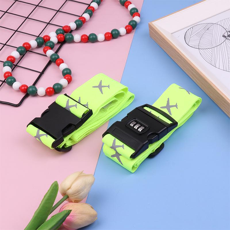 Ремень для багажа для путешествий Регулируемый замок с паролем Упаковочный ремень для багажа Надежный замок Противоугонный ремень для багажа