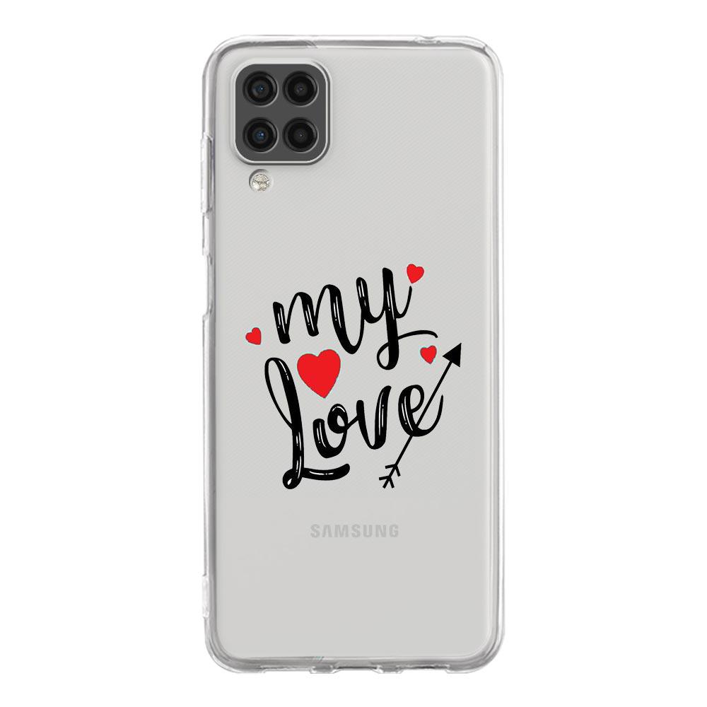 Чехол для телефона Samsung A13 A33 A35 A55 A73 A53 A23 A51 A71 A21S A12 A31 A41 A05s A03S A15 A25 A32 5G Обложка Я люблю тебя Розовое сердце