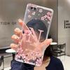 Чехол-бумажник для OPPO A3S/AX5/A12E Funda Capa Модный Цветочный Задний Чехол Прозрачный Мягкий Силикон ТПУ Прозрачная Печать Чехол для Телефона