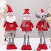 Festival Snowman Elk Telescopic Doll Santa Claus Merry Christmas Decoration Party Favors