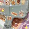 3D Милые Животные Рельефные Наклейки, Набор из 5 Листов с Мультяшными Медведем, Кошкой, Щенком с Кристальным Желе-Гелем, Наклейки для DIY