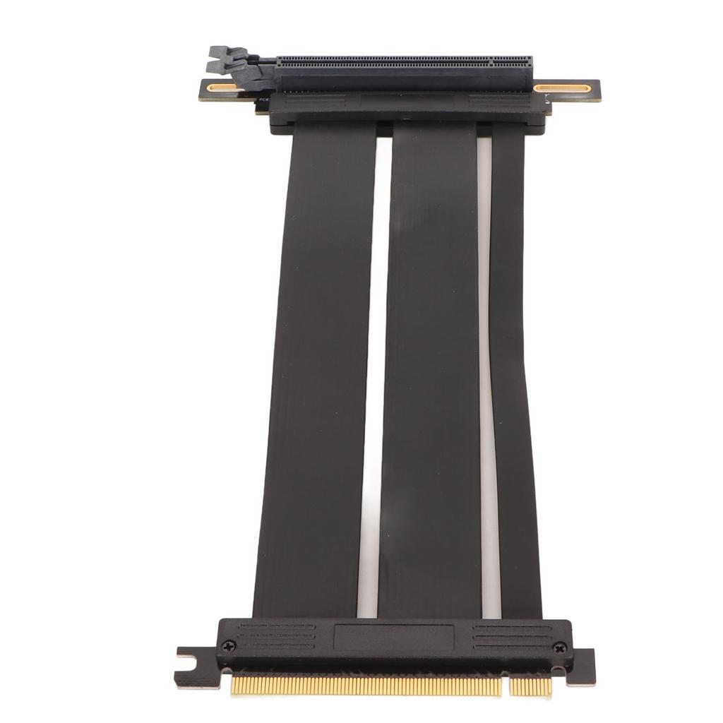 Graphics Card Extension Cable PCIE 4.0 X16 Riser Cable 90 Degree High Speed Flexible Riser Cable for PCIE 3.0