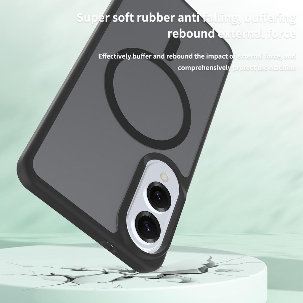 Магнитный чехол для телефона с покрытием Soft Touch для Samsung S25 Edge S25+ S24 FE S23 Ultra Magsafe Беспроводная зарядка TPU Рамка Пластиковая задняя крышка