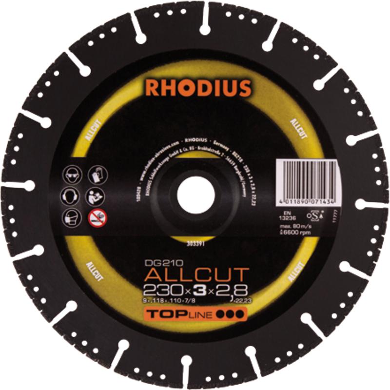 RHODIUS 125 universal diamond cutting disc