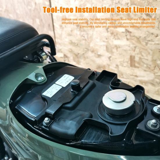 Seat Stopper Bracket for Honda Super Cub Motorcycle Seat Positioner Fixing Holder Heavy-Duty Metal Seat Stabilizer for CC110 Modification Accessories