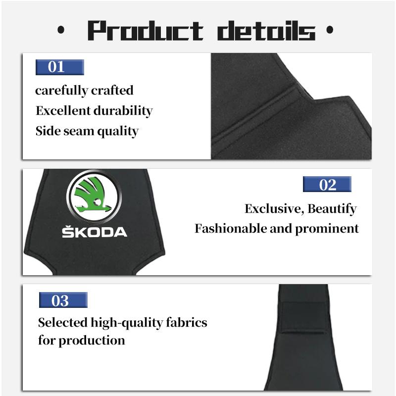 CTGI2 Car Styling Suede Seat Back Headrest Pillow Cover Dustproof Pad Accessories For Skoda Fabia 1 2 Octavia a7 RS Superb Rapid Yeti