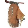 Custom Made Western Chinks Cow Leather Chaps Fringes Tooled Yoke Buckle Closure