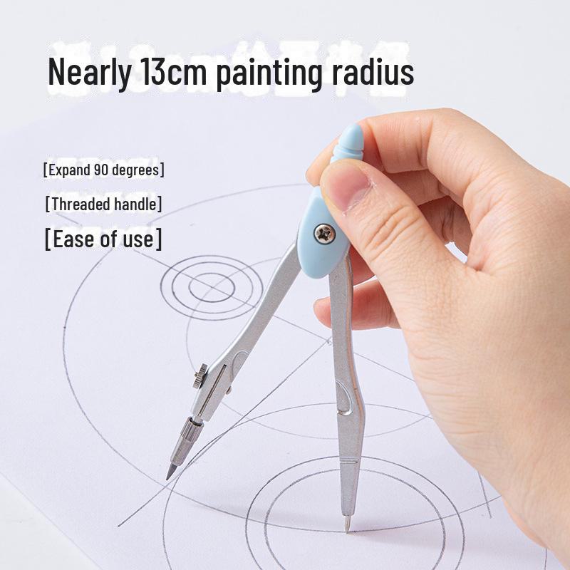 Студенческий профессиональный металлический компас: Многофункциональные инструменты для черчения геометрии, набор из двух измерительных приборов.