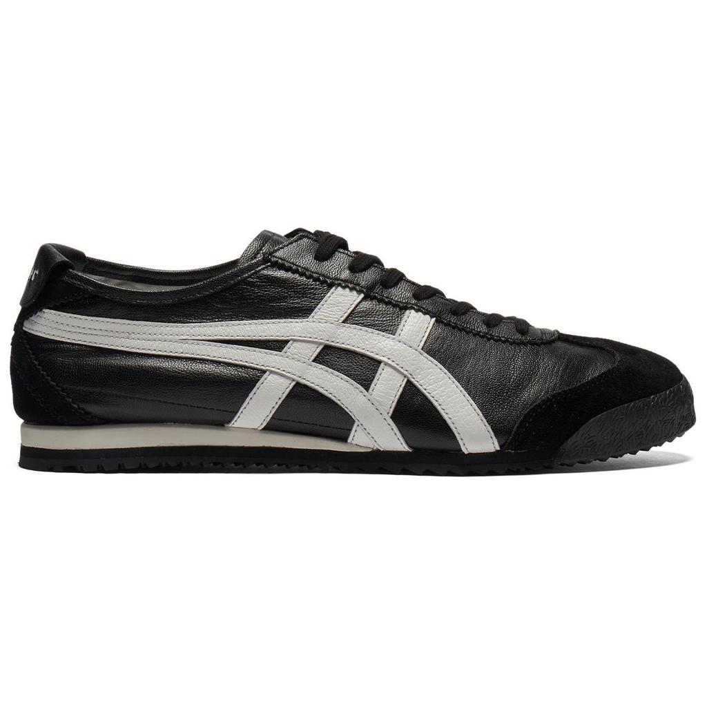 ONITSUKA TIGER Mexico 66 Nm Удобные Универсальные Нескользящие Износостойкие Низкие Повседневные Кроссовки Унисекс Черные Белые 1183C319-002