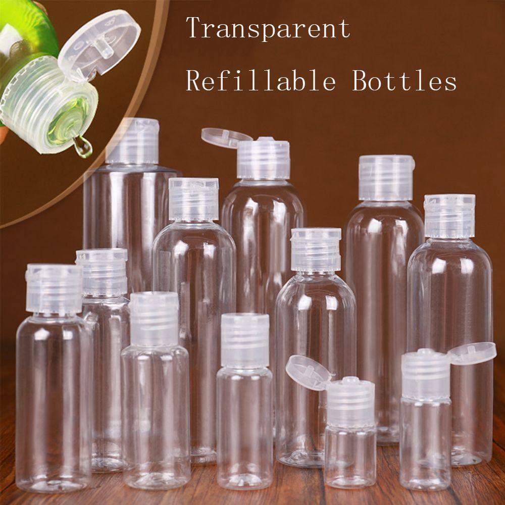Free Portable Travel Plastic Cosmetic Spray Bottle Refillable Bottles Liquid Dispensers Transparent
