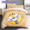 Diddl the Jumping Mouse Pattern Bedding Quilt Set  Home Decoration  Gift (1 * duvet cover + 2 * pillowcase  without core)