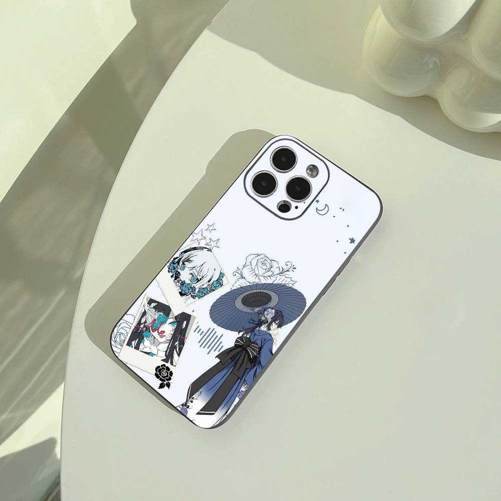 Чехол для телефона A-Ado Kyogen для iPhone 17,16,15,14,13,12,11 Pro Max,16/15/14Plus,XS Мягкий Черный Чехол