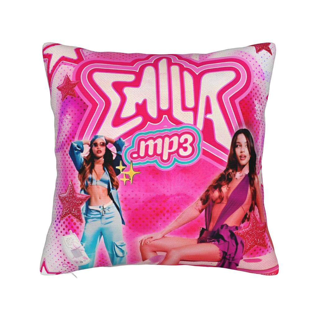 Emilia Music Square Pillow Covers Polyester Home Cushion Cover Cool Decor Pillow Cover 4545