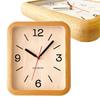 KATOMOKU Muku Clock 19 Oak Wall Clock with Continuous Second Hand, km-133OA, 280mm X 220mm (Radio-Controlled Clock)