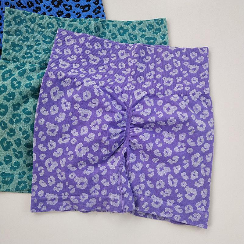 Женские леггинсы для йоги с высокой талией и леопардовым принтом, быстросохнущие - Утягивающие, стиль "персиковые ягодицы"