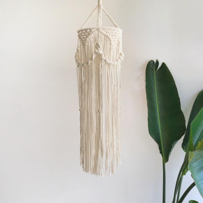 1 шт. Абажур из плетеной хлопковой веревки ручной работы в новом скандинавском стиле, подвесной светильник Famous Star Lighting, настенное украшение для комнаты