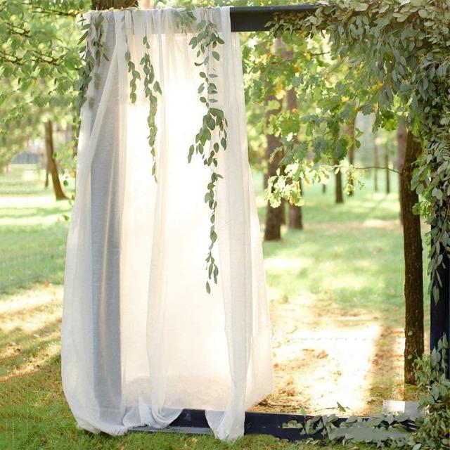 300/600 см шифоновая драпировка тюль занавес открытый свадебная арка фон декор Хэллоуин вечерние Декор событий вуаль реквизит для фотографий