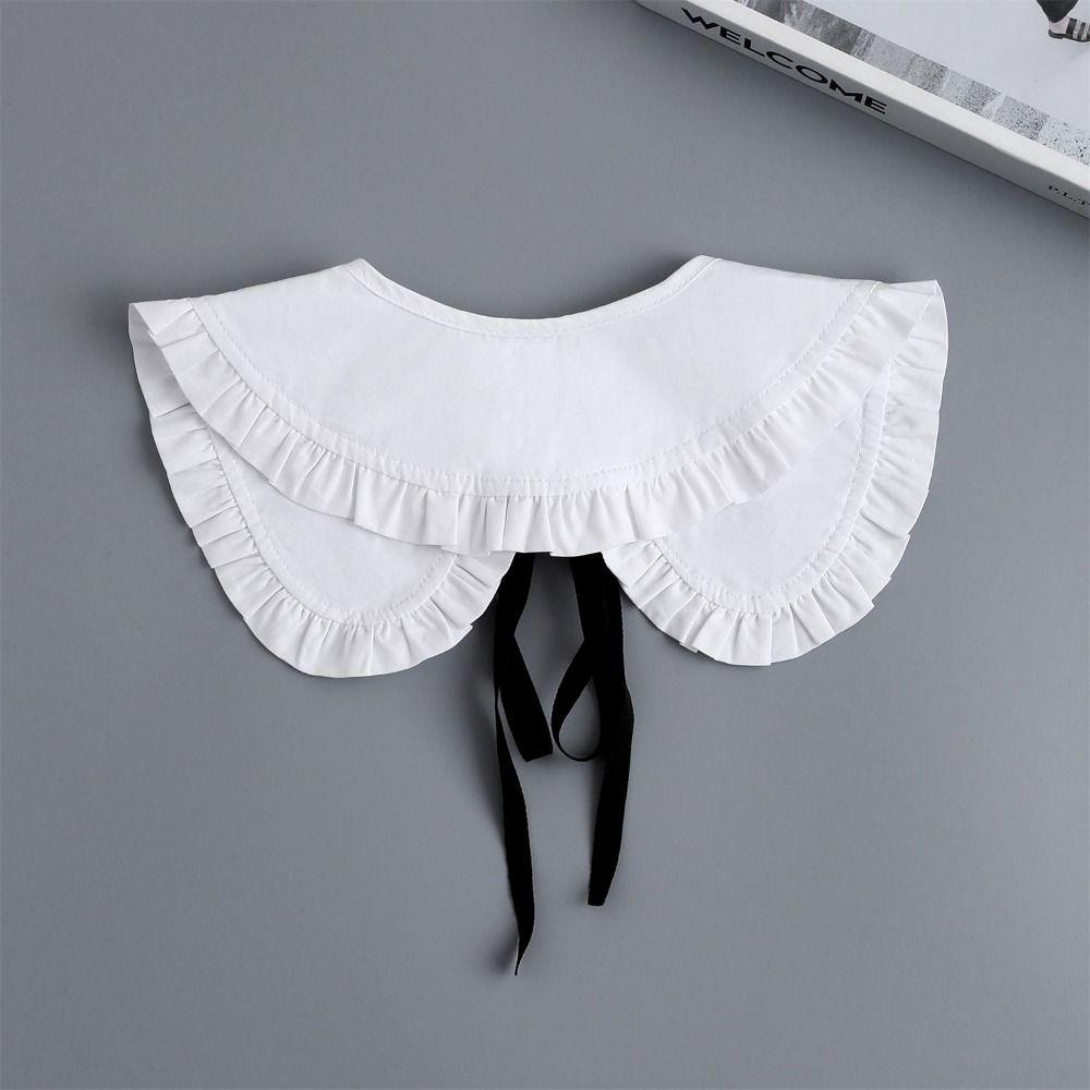 Съемный ложный воротник на шнуровке, плащ, поддельные воротники, новая съемная рубашка