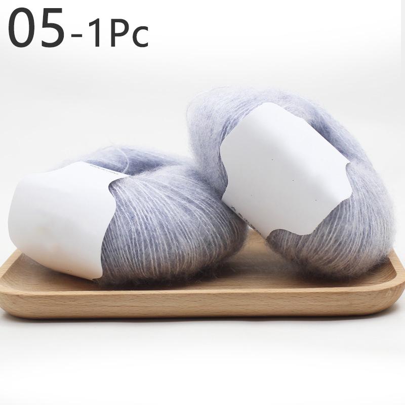 1 шт., 30 г, нить для вязания крючком из мохера для свитера, шарфа, пряжа для вязания, мягкая многоцветная пряжа для рукоделия «сделай сам»