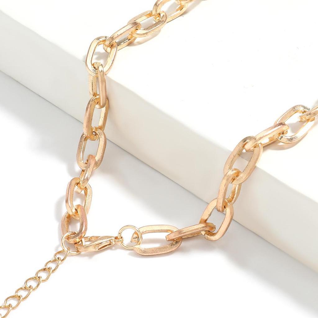 Модное многослойное ожерелье из сплава в виде гриба в стиле хип-хоп для женщин