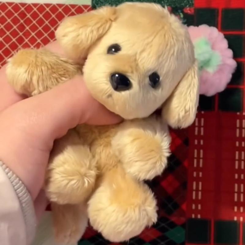 10 см Плюшевая Маленькая Золотистый Ретривер Собака Украшение Милый Брелок Цепочка Декор Аксессуары для Сумки Для Ключей Подарок для Девочки Женщинам Ф