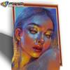 5D DIY Diamond Painting Girl Handicraft Full Square Drill Diamond Embroidery Portrait Diamond Mosaic Needlework Wall Art