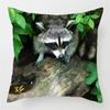 Милые животные наволочка енот дикая природа напечатаны для дома кровать стул декоративные подушки чехлы украшения отеля.