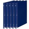 Plus Clear File Super Economy A3 Vertical 20 Pockets Navy 5 Book Set FC-102EL 88-401×5