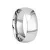 Classic 8MM Men's Dual Ball Smooth Ring - Simple Jewelry, Standard US Size