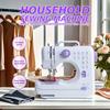 Electric Sewing Machine,Portable Electric Sewing Machine, Multifunctional Household Sewing Machine,Adjustable Speed,Super Flat Seam 12 Sewing Patterns