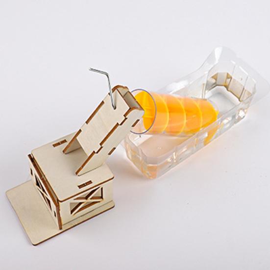 DIY Архимедов винт водоподъемник деревянный STEM научный набор для детей с ручным приводом гидравлический