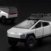 1:28 Scale Die-cast Metal Cyber Pickup Truck Camping RV Model, Alloy Pull-back Toy, Silver