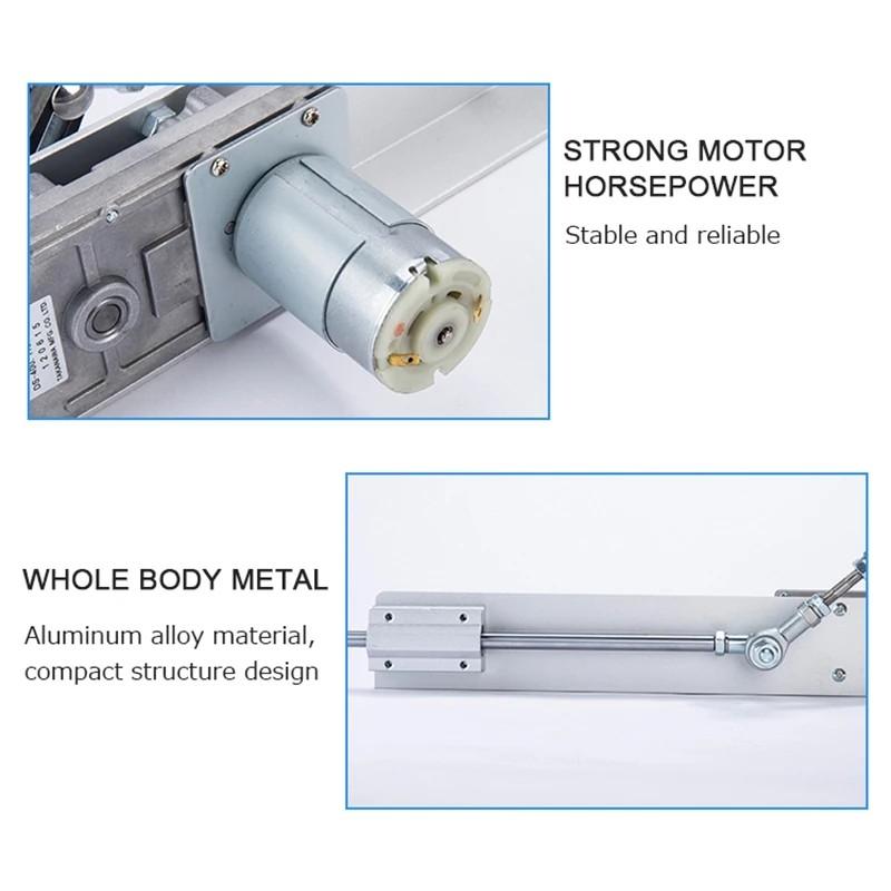 24V Reciprocating Linear Actuator Speed Regulation Adaptor Telescopic Rocker Actuator Stroke 3-15CM Motor Kit
