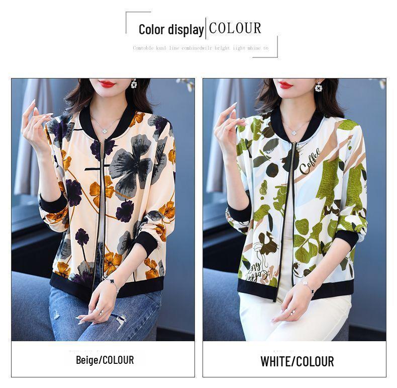 2025 Stylish Women's Large Ice Silk Sun Protection Chiffon Jacket - Long Sleeves, Beach and Holiday Ready