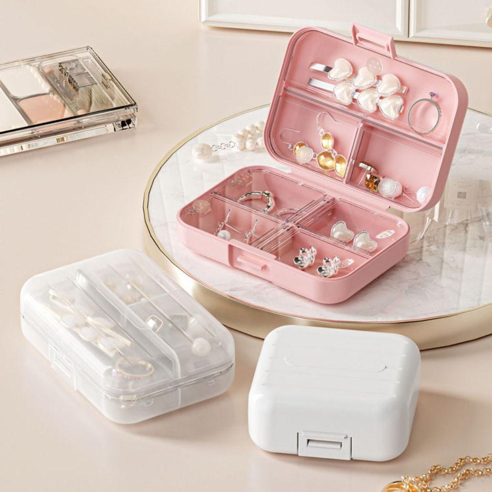 Portable Jewelry Box Mini Storage Box Durable Pill Case Earrings