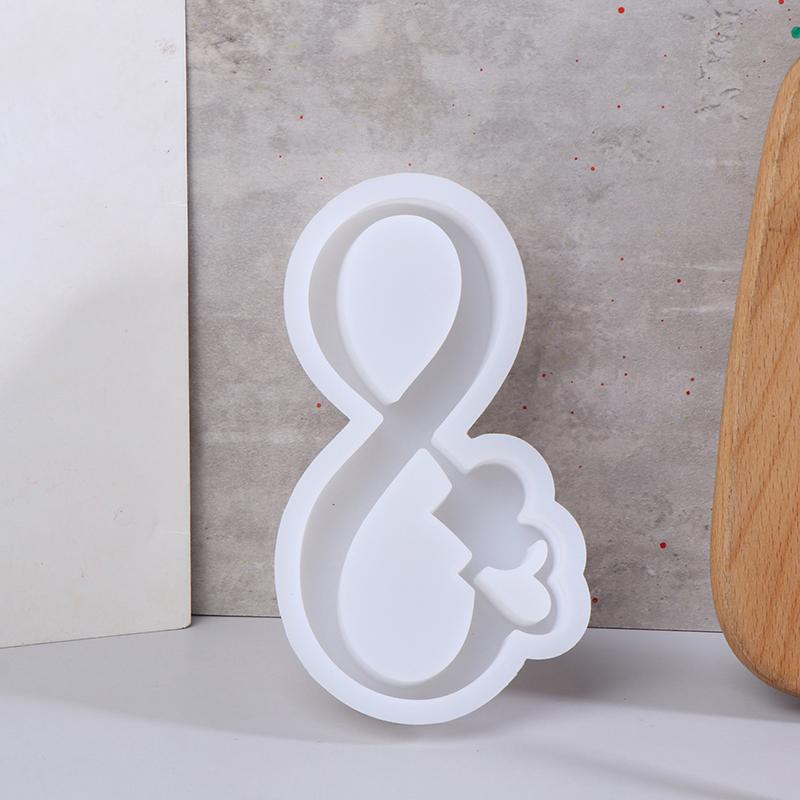 Полая гипсовая форма для украшения «Любовь» своими руками, ленточная свеча в форме сердца, гипсовая силиконовая форма, подарок на День святого Валентина, домашний декор