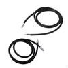 2pcs Black Rubber Cord Thread Chain For Diy Bracelet Necklace Jewelry Making 20/25"